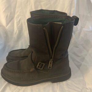 Men’s Georgia Wellington Side Zip Leather Boots